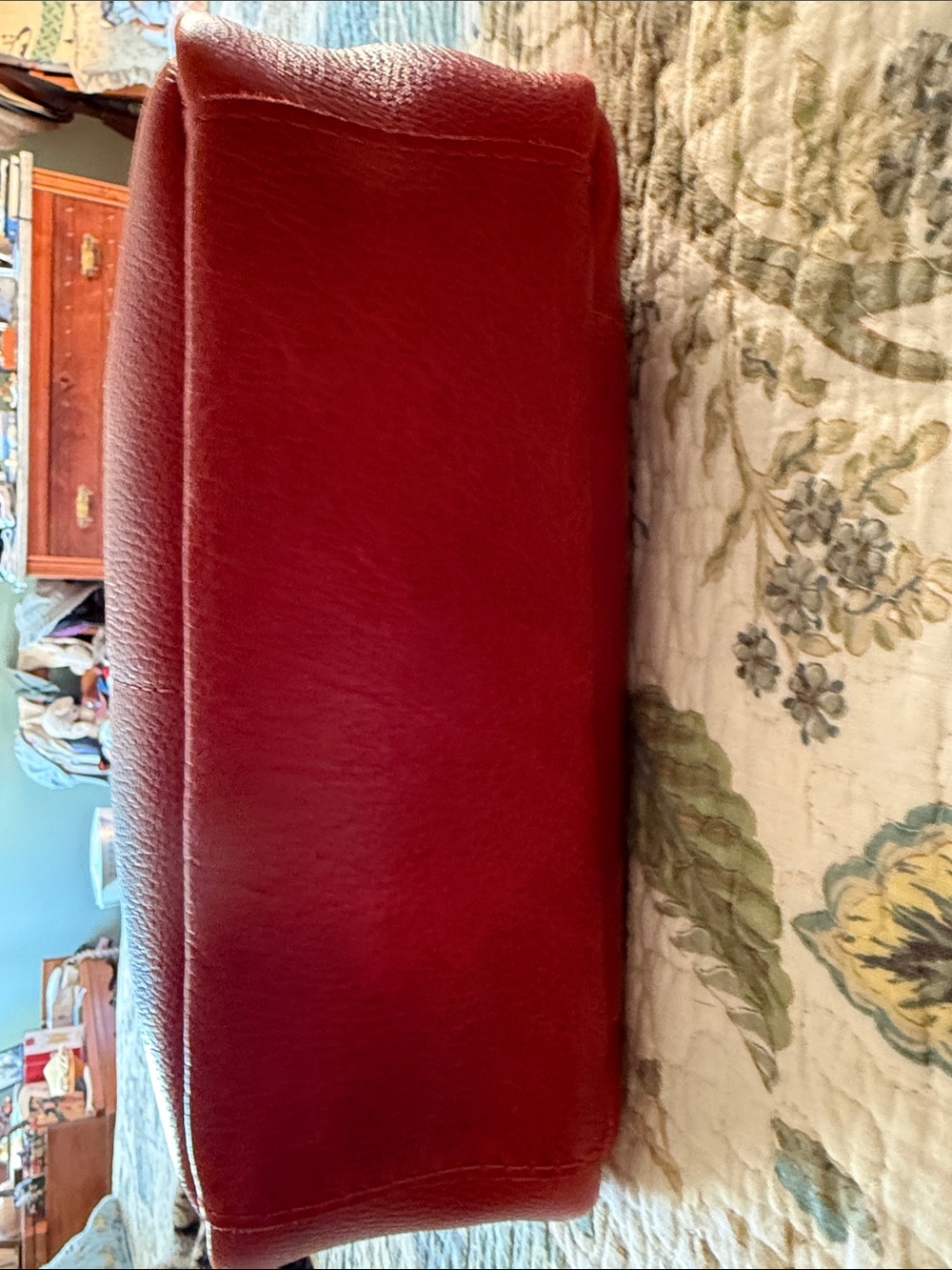 Portland Leather Goods Madison Shoulder Bag in Chili Red leather - Picture 4 of 5